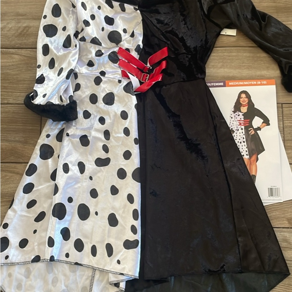 Black and White Dalmatian Costume Dress